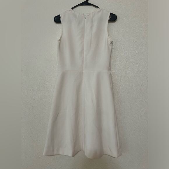 Tory Burch off white wool sheath sleeveless dress 4 - Picture 5 of 8